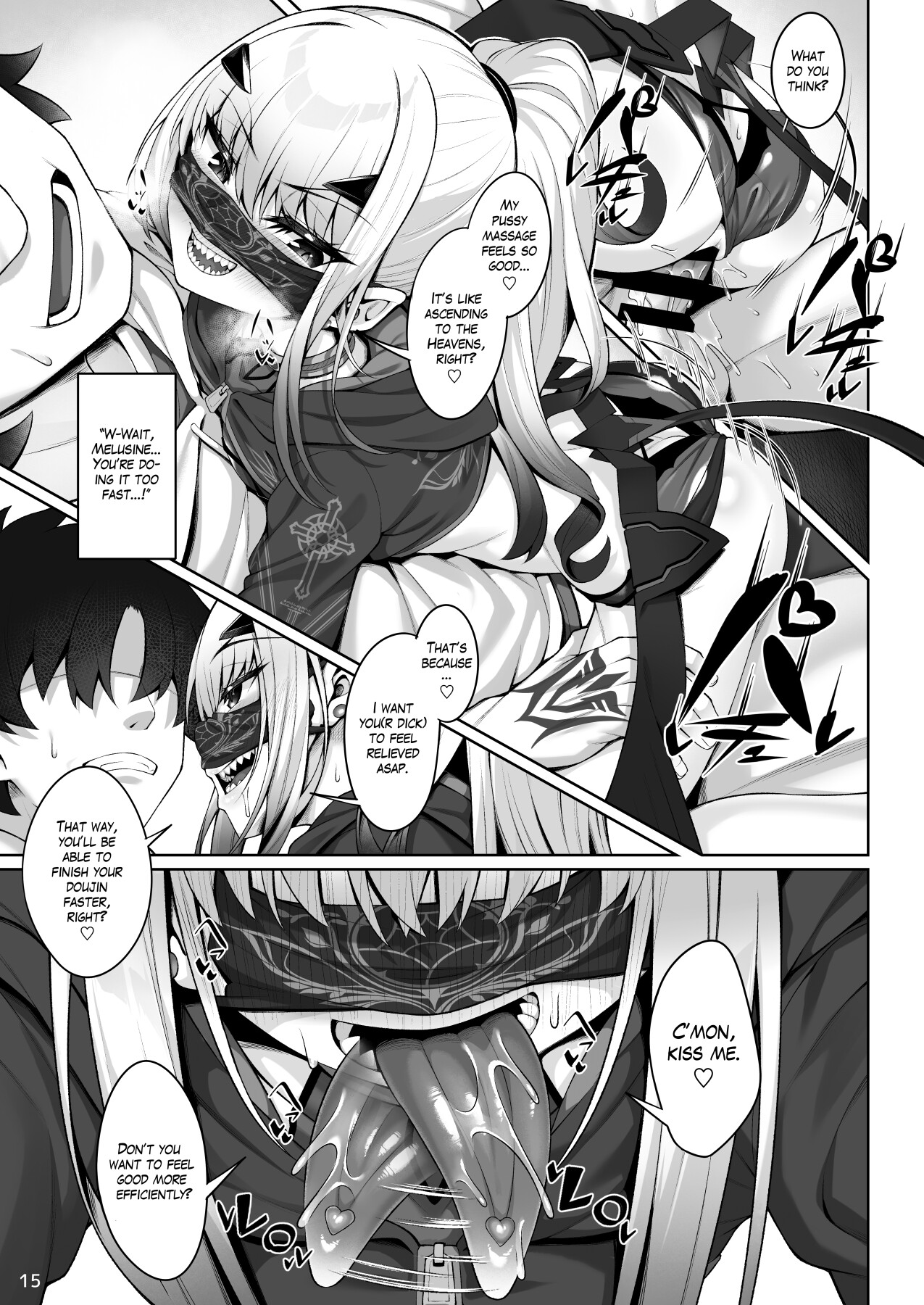 Hentai Manga Comic-Doing all kinds of lewd things with Melusine in her swimsuit-Read-15